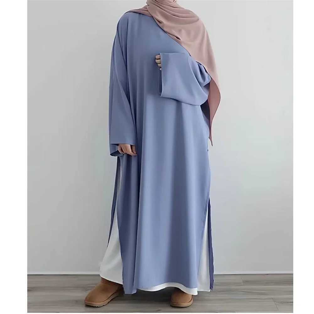 Morocco Kaftan Women 2 Pieces Set Dubai Turkey Abaya Islamic Clothing Saudi Arabic Robe Muslim Dress Abayas Prayer Garment Suit X250514