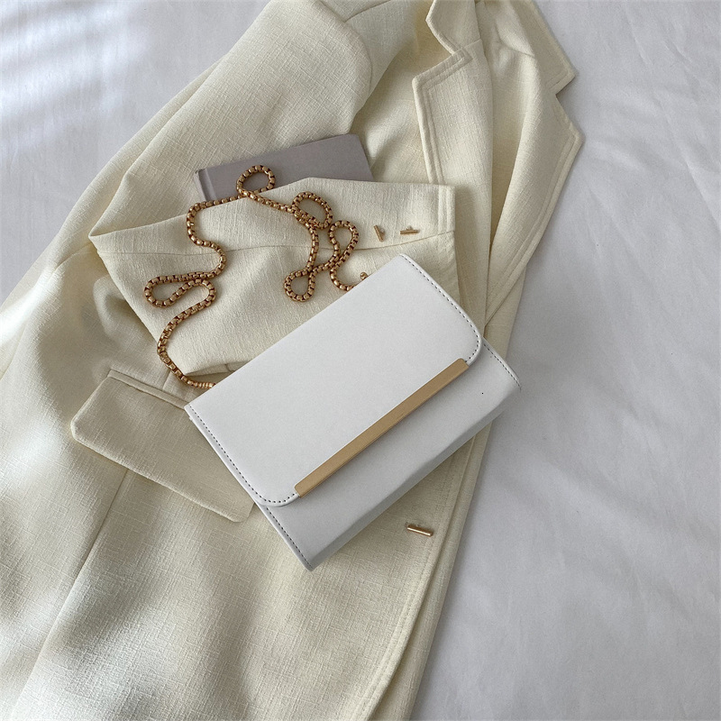 Free Delivery Designer Bag Minimalist Texture 2025 New Trendy And Fashionable Women's Leisure Chain Single Shoulder Diagonal Cross Solid Color Sm