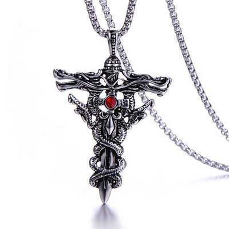 Fashionable and trendy clothing, unisex retro hip-hop personalized cross style accessories