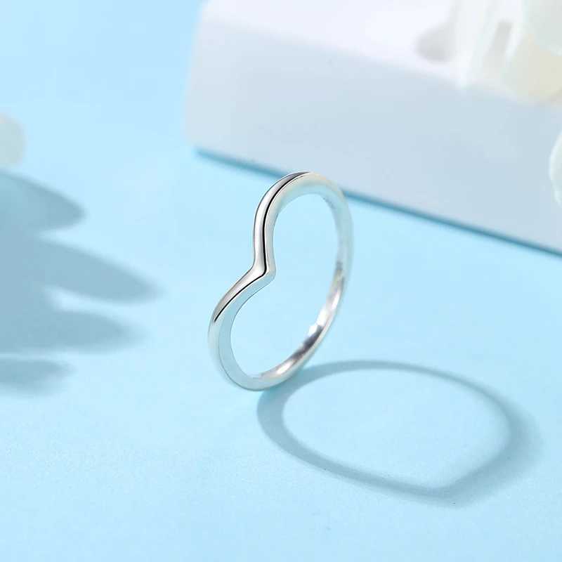 Original 925 Sterling Silver Ring bone Heart Crystal Rose Gold Rings For Women Wedding Engagement Birtay Gift JewelryXJ250514