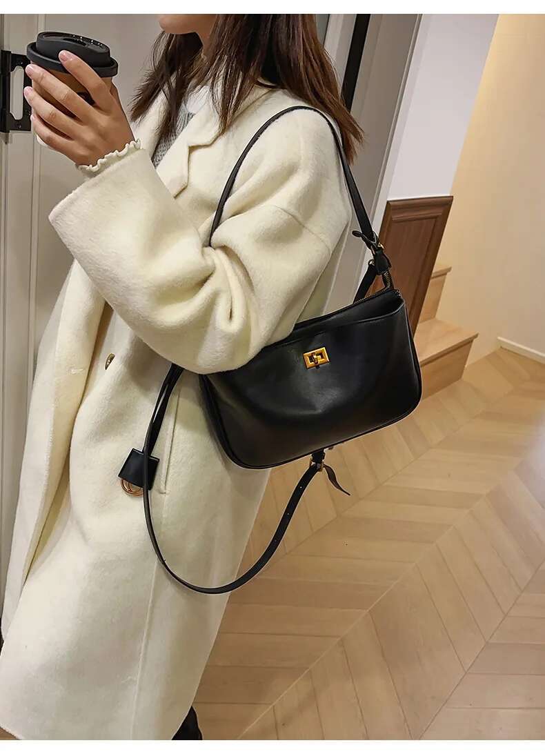 2025 New High End Single Shoulder Underarm For Women Niche Design Mahjong - Inspired Fashion Lock Square Messenger Bag