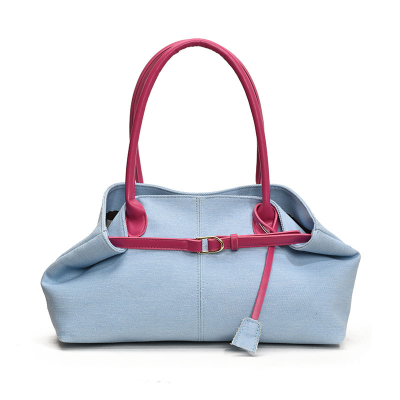 Designer Handbag Spring Fashion Casual Denim Underarm New Large Capacity Versatile Commuter Single Shoulder Handheld Women S Bag Mini Storage Bag Free