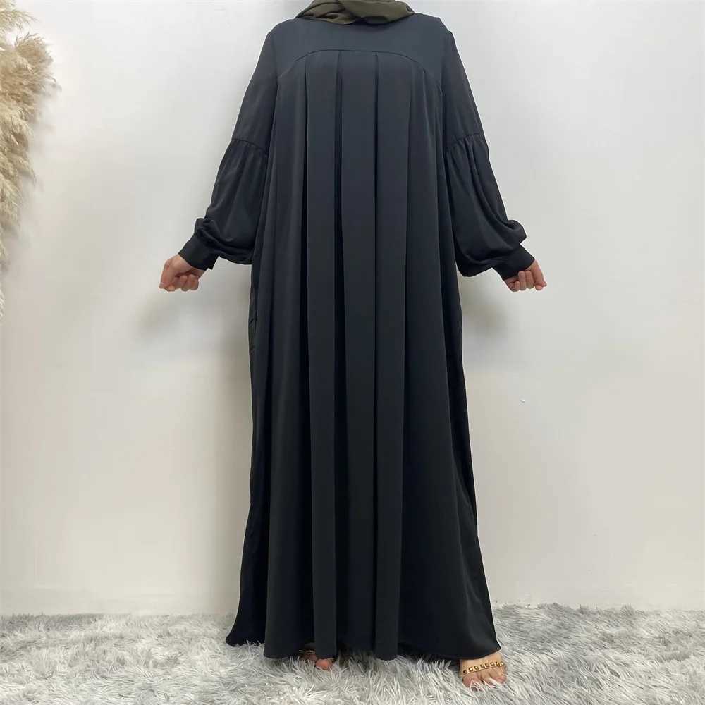 Shimmer Abayas Bishop Slves Muslim Woman Clothing Maxi Dresses Loose Dubai Turkish Modest Outfits Casual Islam Ramadan Eid X250514