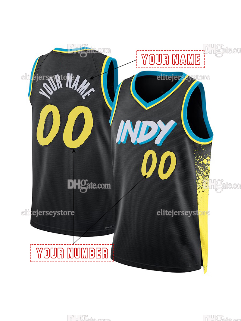 Personalized Custom Basketball Jersey Tyrese Haliburton Bradley Furphy Mathurin Toppin Turner Women Youth Embroidered Letter Number Design Polyester