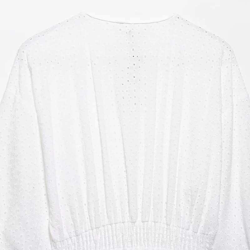 Willshela Women Fashion y Hollow Out Single Breasted Mini Dress Vintage VNeck Long Sleeves Female Chic Lady Dresses 250514