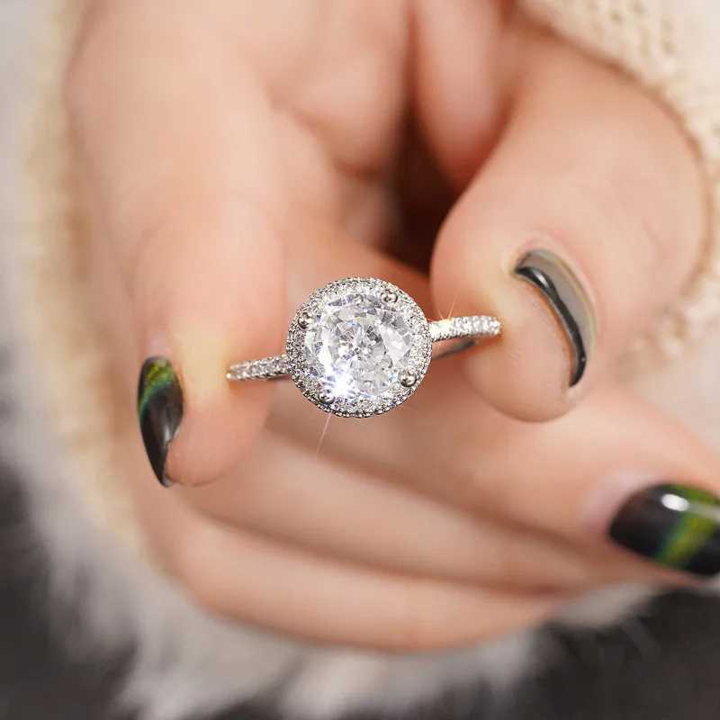 925 Sterling Silver Engagement Rings for Girlfriend rs AA Crystal CZ Proposal Rings High-quality Jewelry for WomenXJ250514