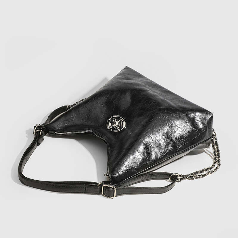 Women's Bags Designer Large Capacity Pleated Commuting Tote For Women New Chain With Niche Design, Single Shoulder Diagonal Joint Bag