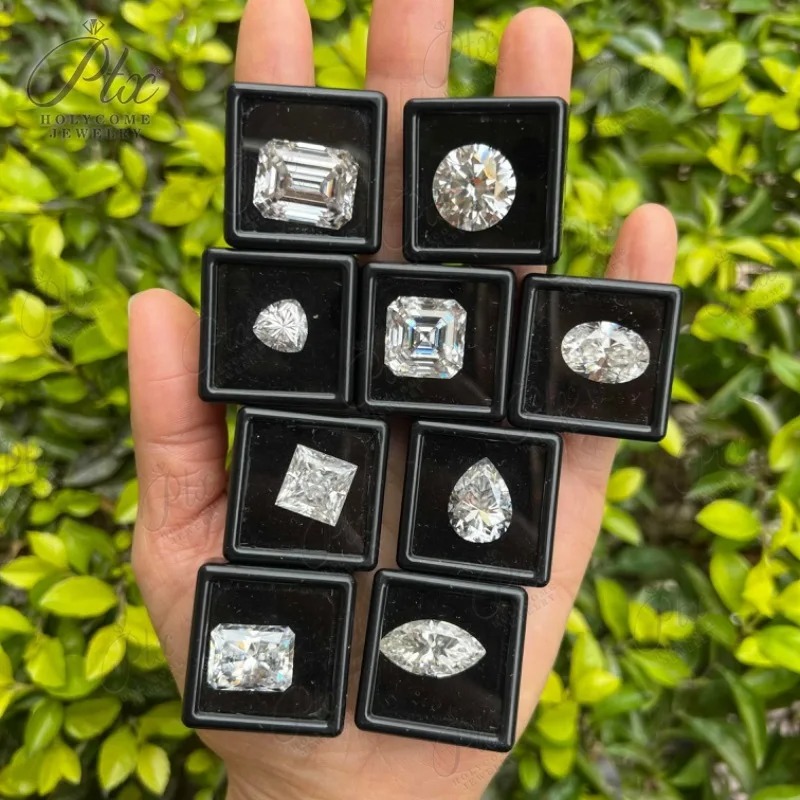 Multi Shapes Loose Moissanite Stone Customized GRA Certified White D Color VVS1 New Wholesale Price 1 Carat Moissanite Diamond for Jewelry Making
