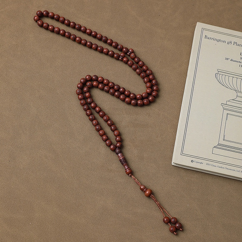 Prayer Tesbiha 99 pieces imitation amber handmade string Saudi prayer beads hand twisted fingers
