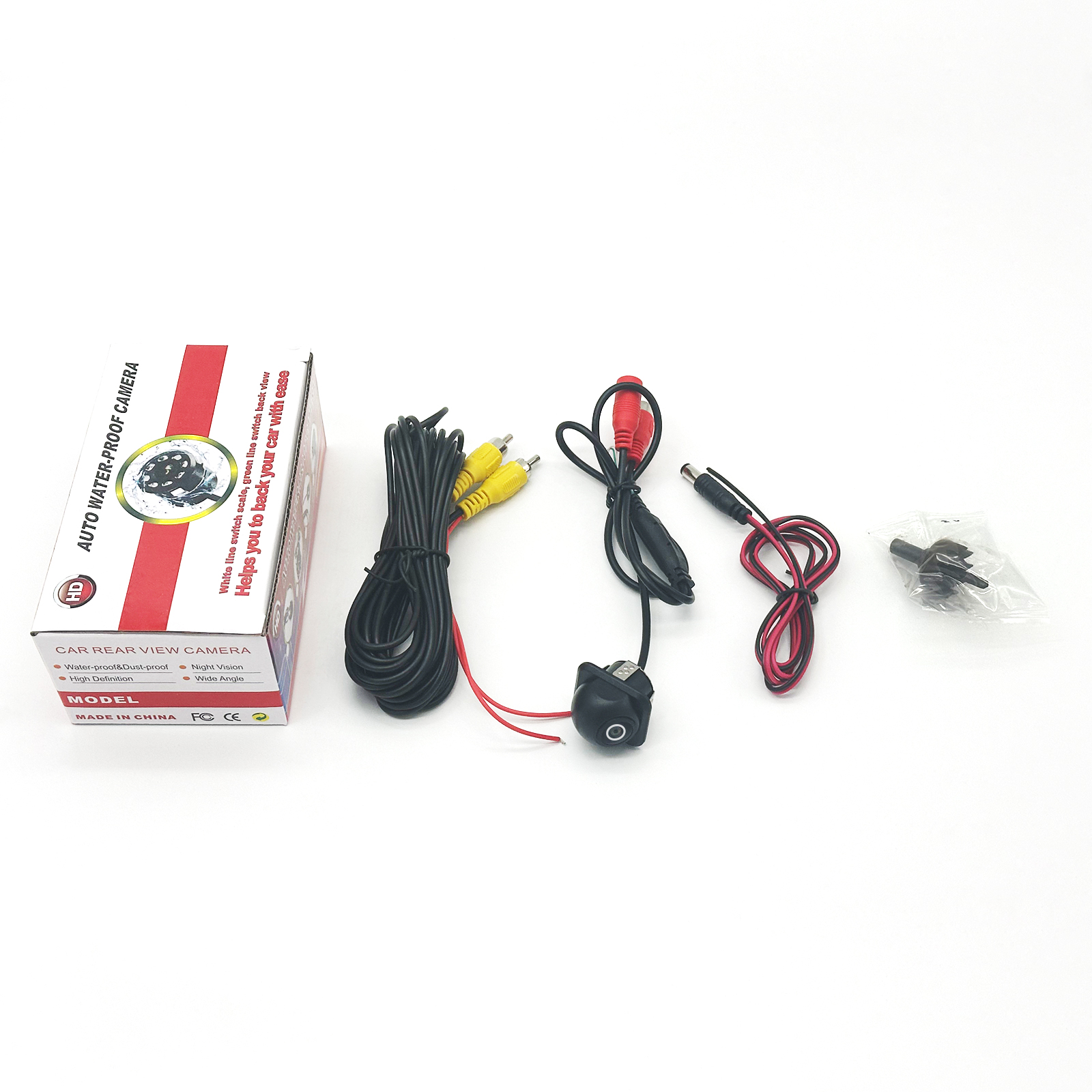 Car Backup Camera - CVBS Night Vision, 140 Degree Wide-Angle Rear View Back Cameras