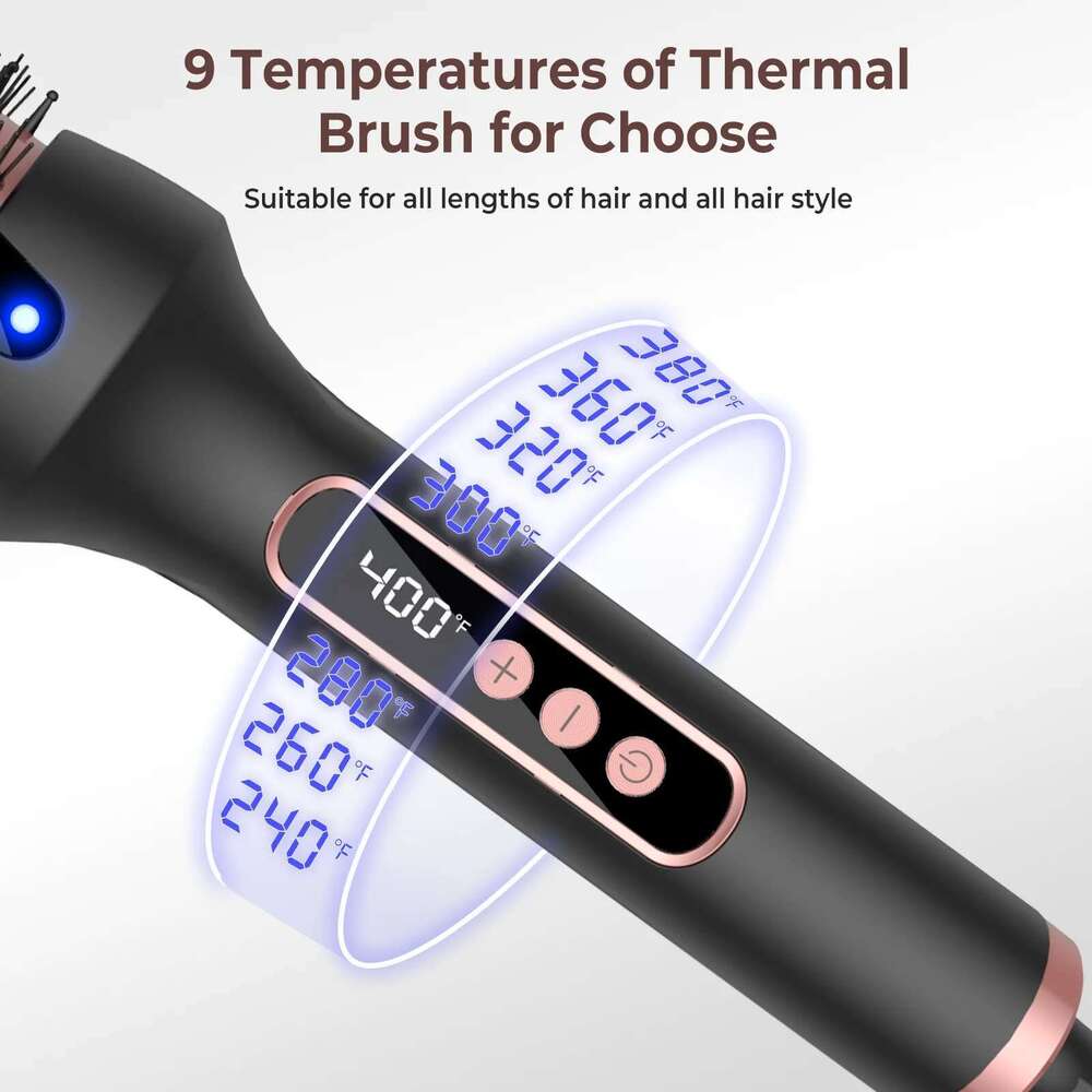 Thermal One-Step Hot Air Brush&volumizer Curler Straightener Professional Curling Iron Heated Hair Styling Brush