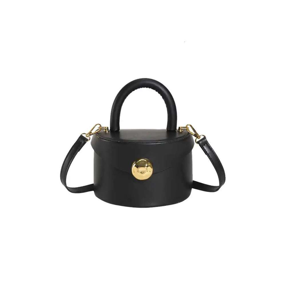 Handbag Women's Spring Summer New PU Soft Face Half Round Box Multi Color Versatile Bucket Single Shoulder Crossbody Bag