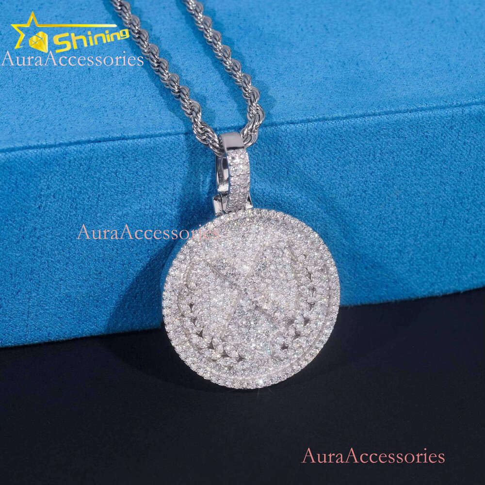 Hop Hip Iced Out Jewelry Pass Dia Tester Sterling Sier Moissanite Pendant Men Fashion Charm Pendants