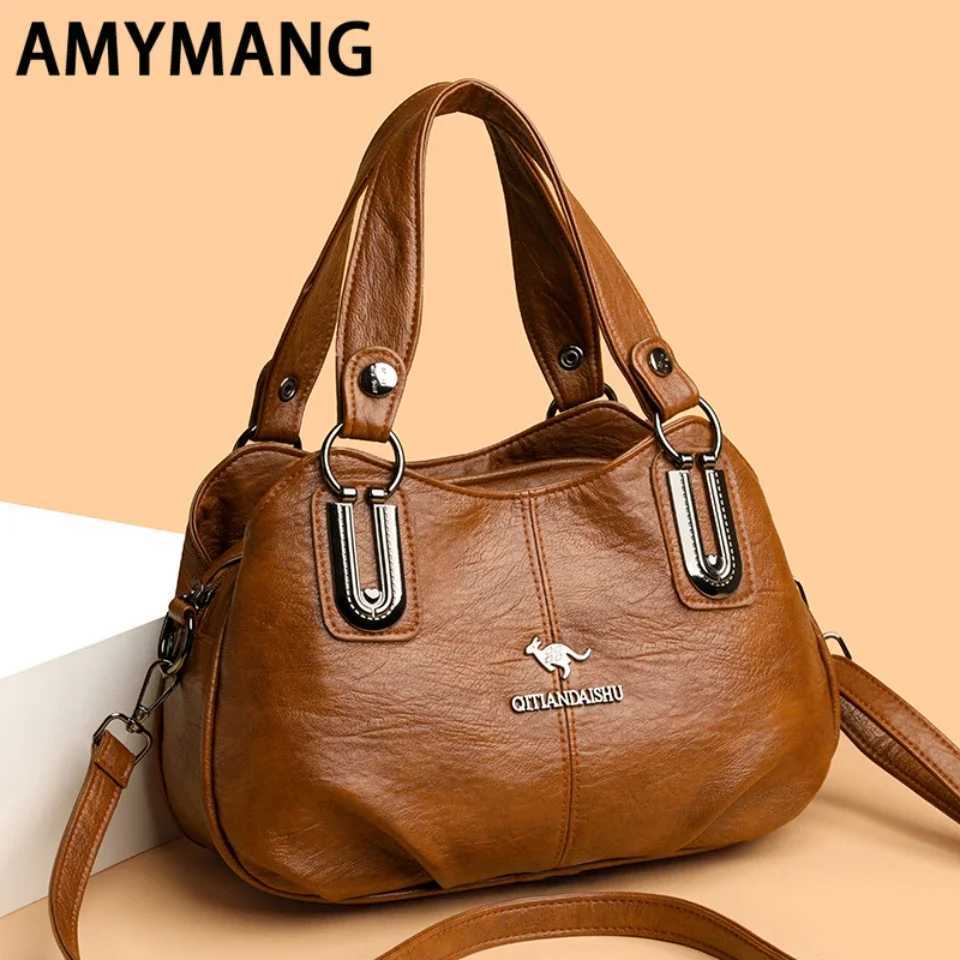 Luxury Handbags 3 Layers Large Capacity High Quality Designer Handbags Soft Leather Ladies Shoder Crossbody Bag for Wen Sac Z250514