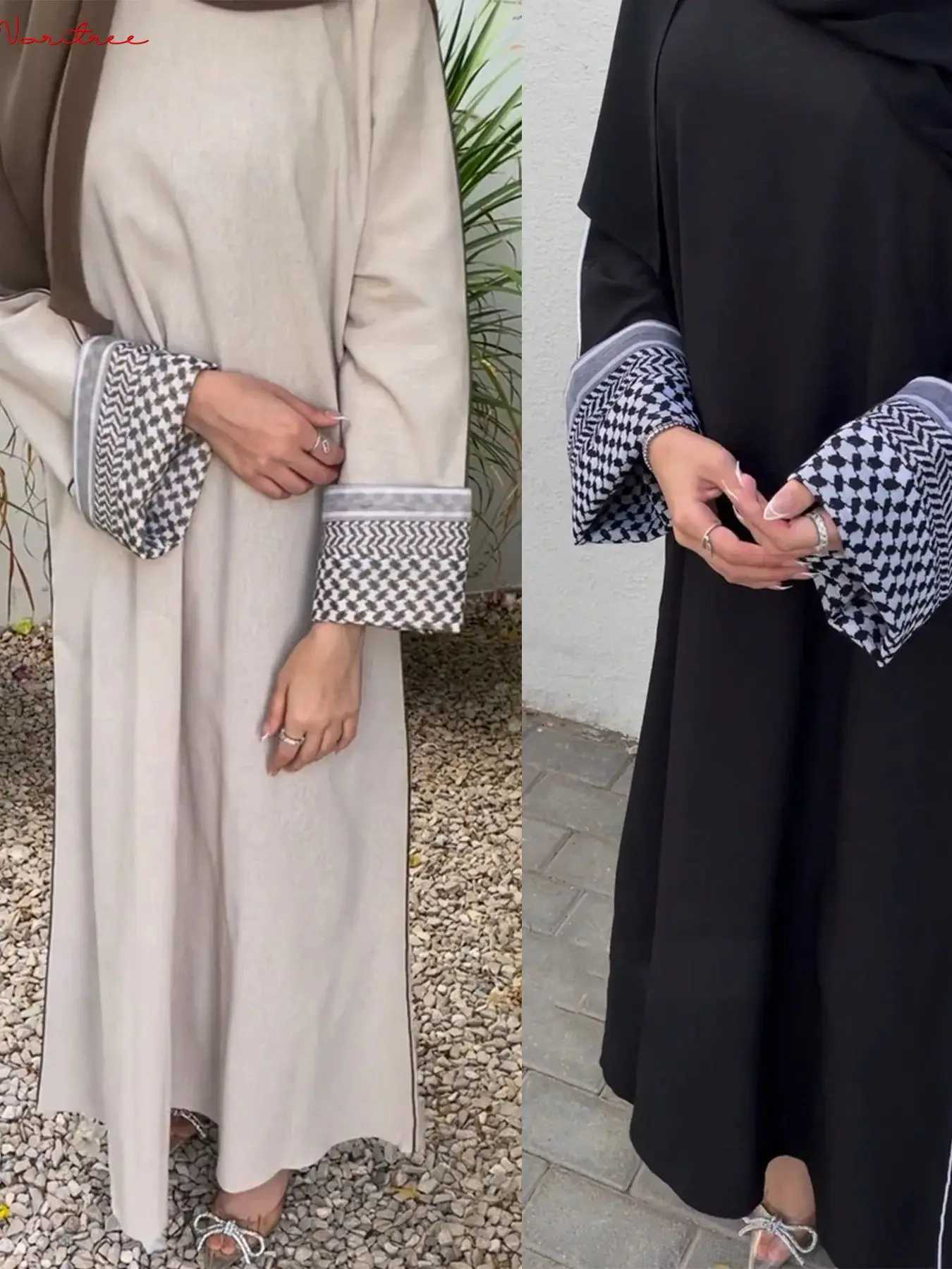 Fashion Flowers Printed Muslim Dress With Belt Robe Abaya Female Full Length Muslim Outerwear Worship Service Abaya wy1986 X250514