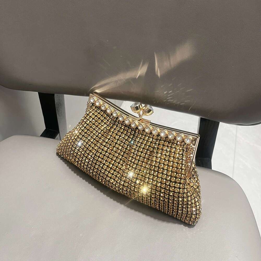 Handle Rhinestones Evening Clutch Bag Purses And Handbag Designer Shiny Crystal Clutch Purse Bucket Bag Shoulder Bags