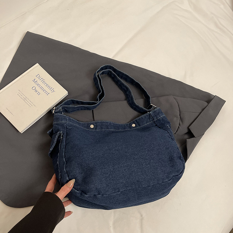Luxury Bag Crossbody Denim Cloth Women's Simple Mailman Bag New Casual New Free Delivery Designer Bag Versatile And Fashionable Student Shoulder 