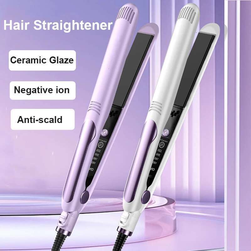 26MM Negative Ion Hair Straightener Twist Straightening Curling Pro Anti-scald Ceramic Glaze Fast Heating Styling Flat Iron