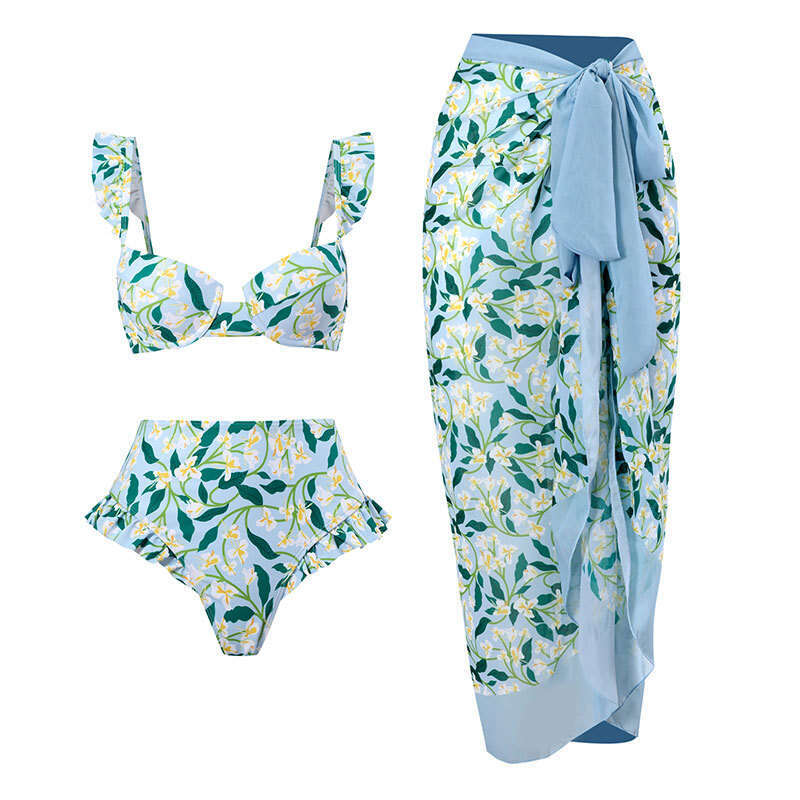 New split three piece bikini swimsuit women's hot selling item ka h k 2025 new casual versatile fashion clothing