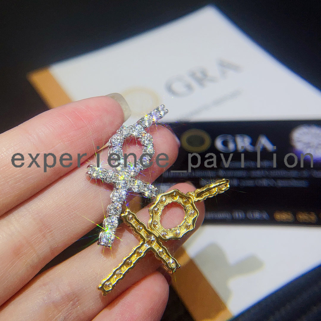 Diamond Pendant Best Price Iced Sterling Silver Jewelry Real S925 Moissanite Cross Pendant