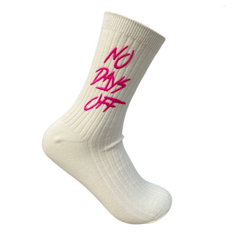 Designer Socks Printed Letters Men And Women S Mid Tube Cotton Double Needle Trendy Socks Internet Famous Minimalist Sports Street Skateboarding Socks