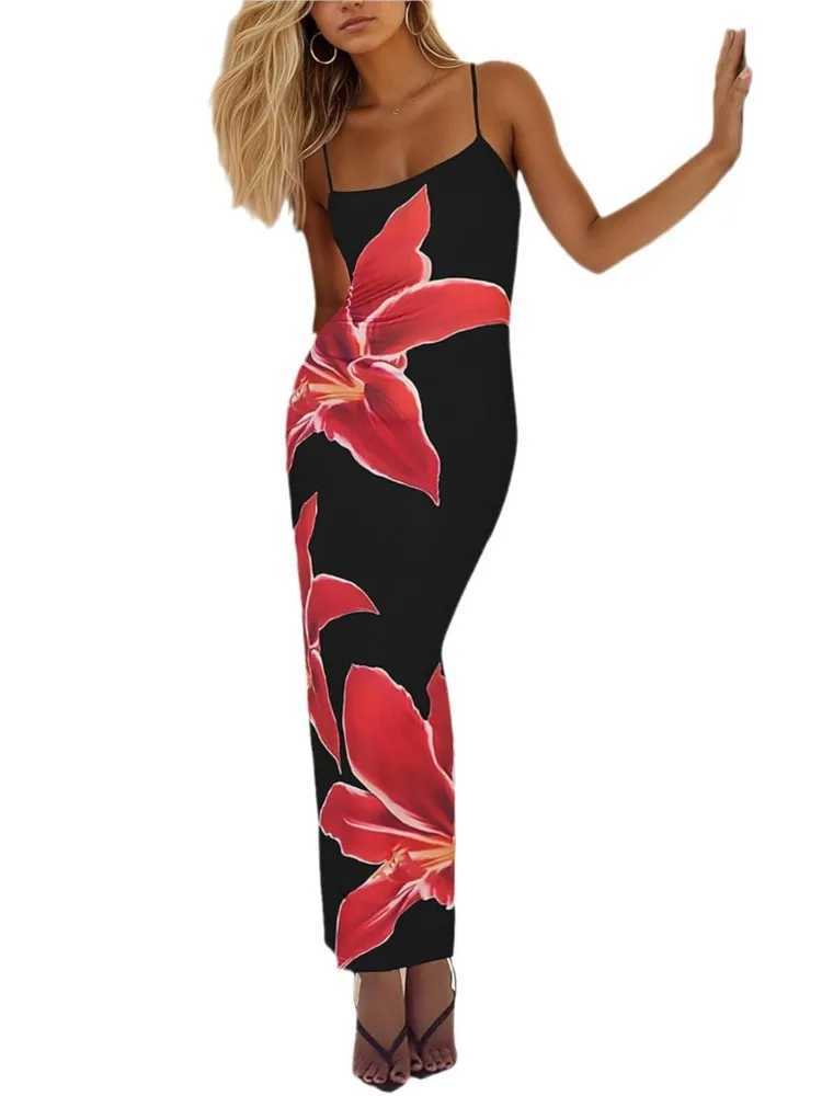 Fashion Sexy Strapless Print Tube Maxi Dress Women Off Shoulder Backless Stretch Long Sundress 2025 Summer New Beach Y2K ClothesXJ250514