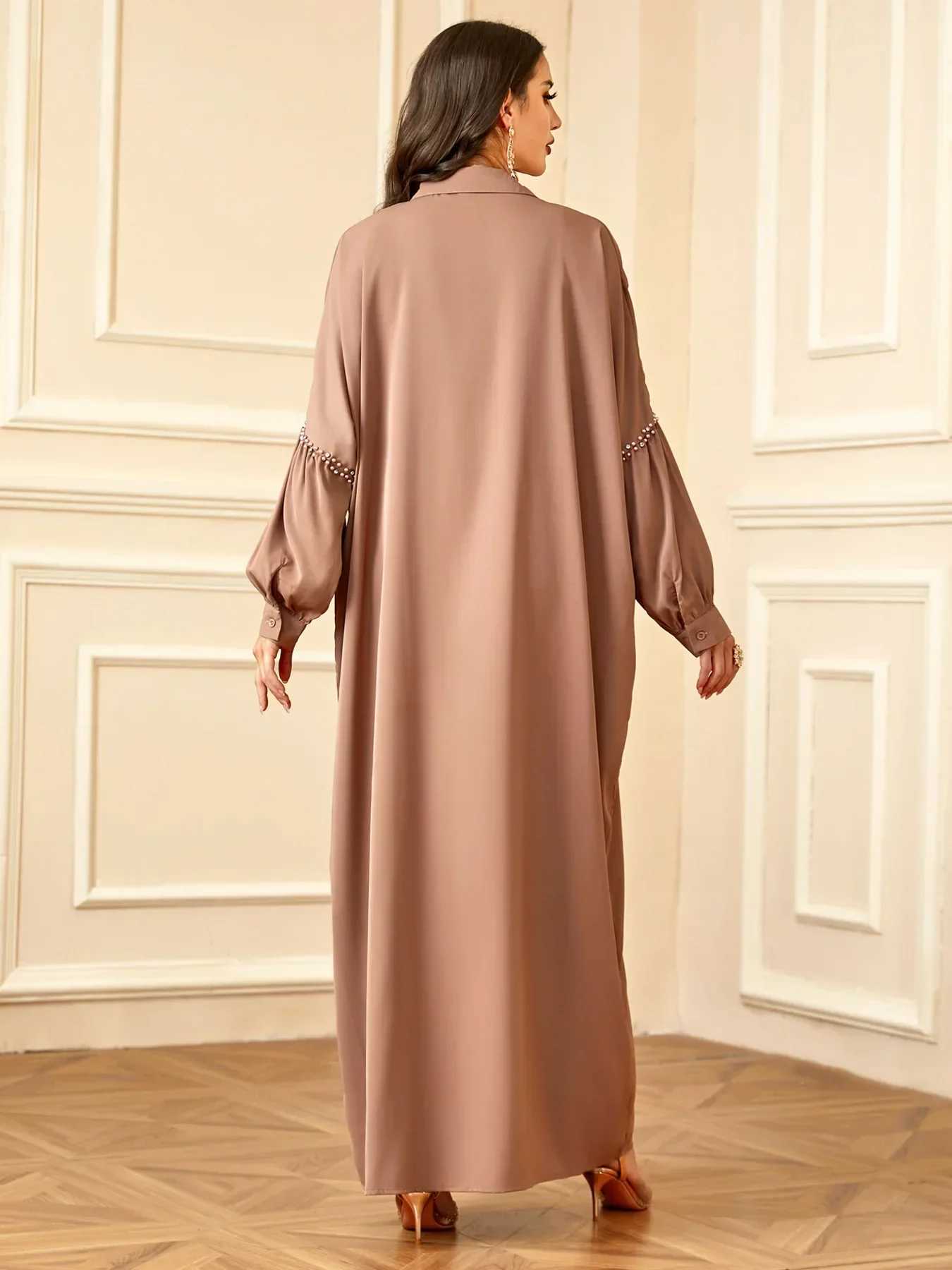2025 Spting New Loose Maxi Dress Muslim Women Eid Ramadan Kaftan Turkey Robe Ramadan Abaya Dubai Caftan Islam Jalabiya Vestidos X250514