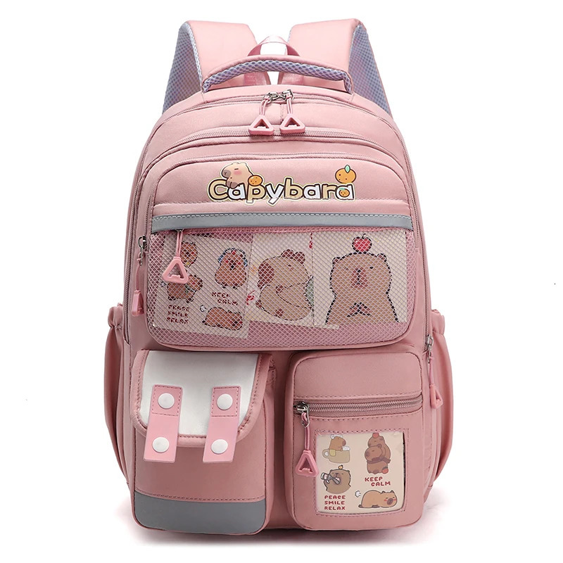 Cute Capybara Backpack School Backpack Kawaii Backpack Aesthetic Backpack for Kids Boys Girls 250514