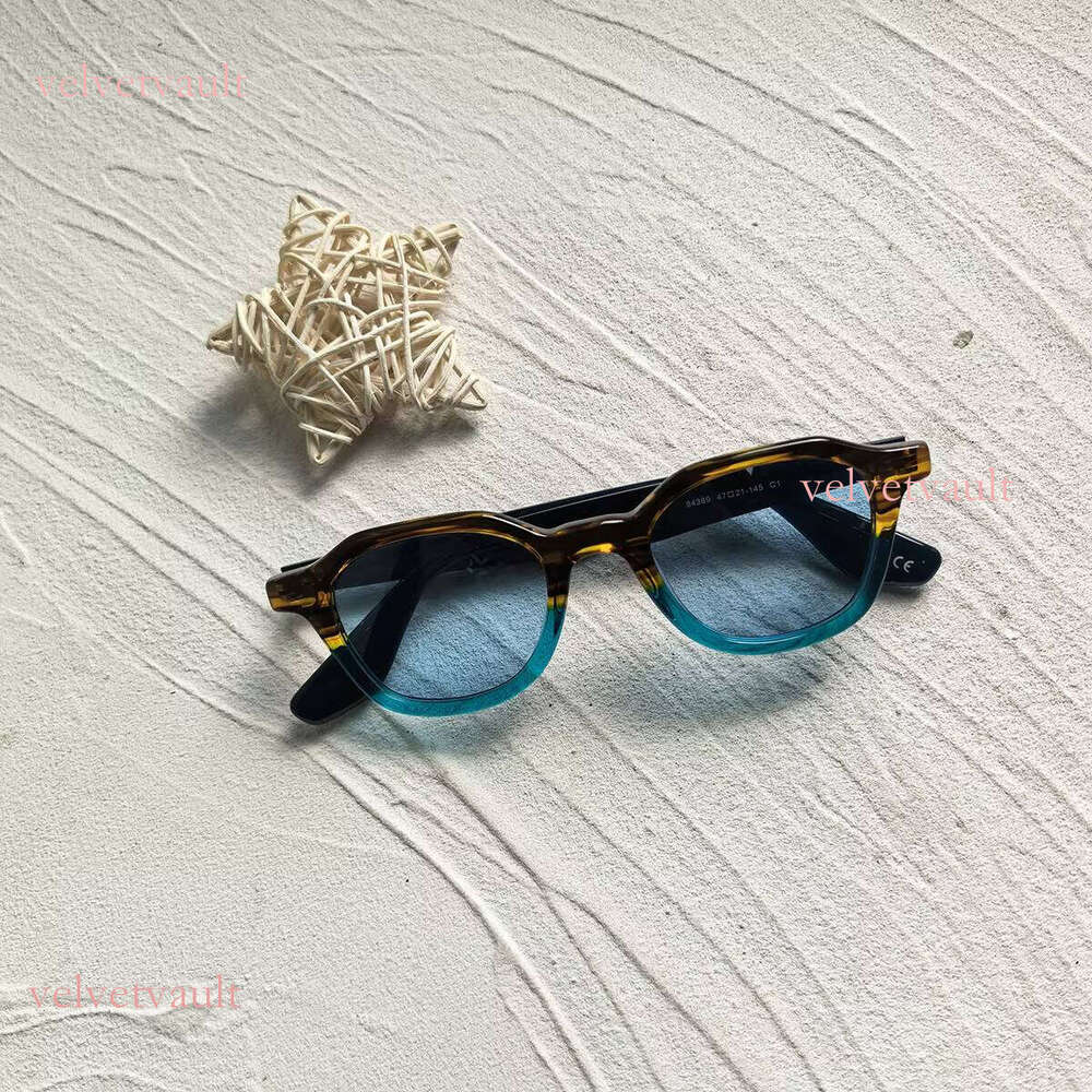 New Release Logo Women's Fashion UV400 Square Tone Polarized Acetate Fiber Sunglasses