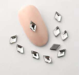 10 pieces/set of dental accessories, various shapes, colored crystal stones, lead-free butterfly teeth