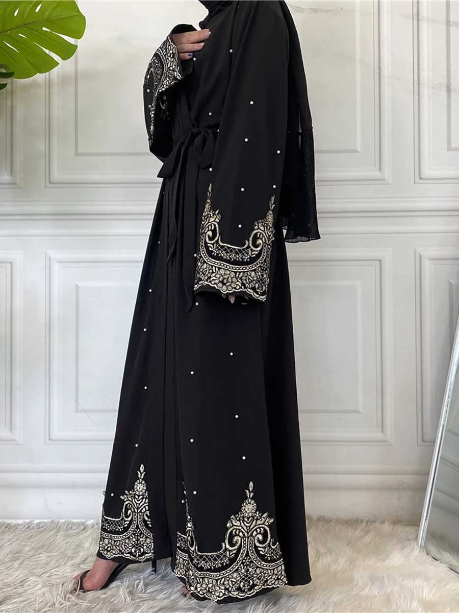 2025 Modest Abaya Ramadan Dubai Robe Femme Musulmane Turkey Kaftan Islamic Clothing Muslim For Women Kimono Caftan Marocain Cardigan X2505147