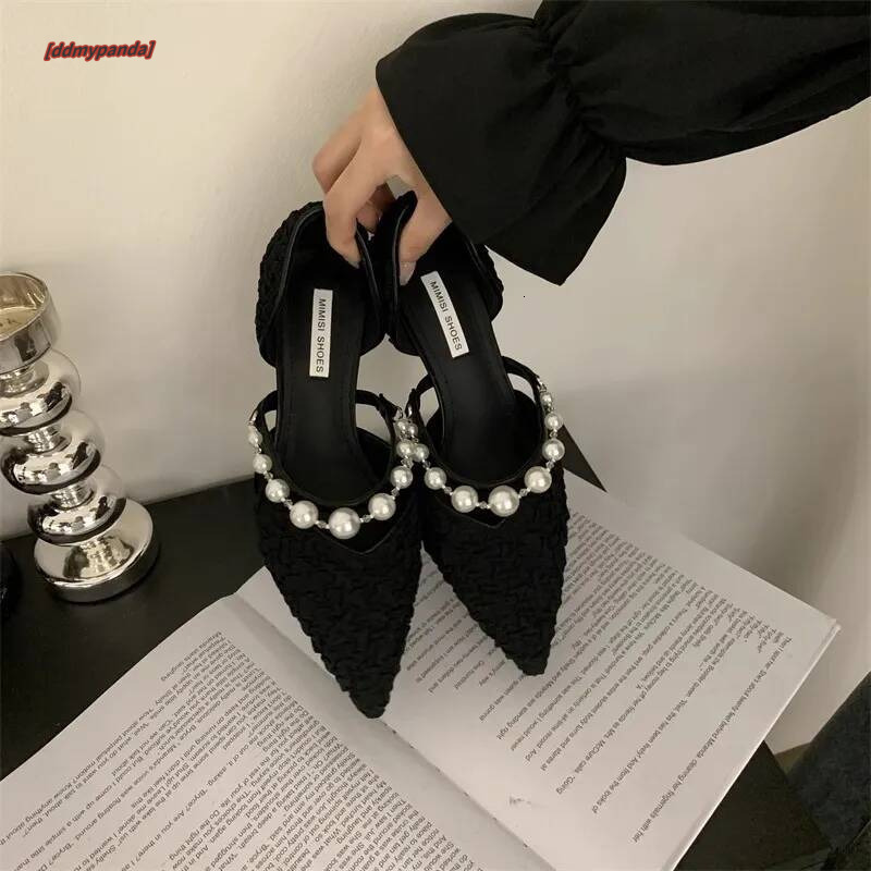 Women's Classic Design Gentle Fashionable Pearl Comfortable Minimalist Vintage Style Shoes Triple White Free shipping ddmypanda