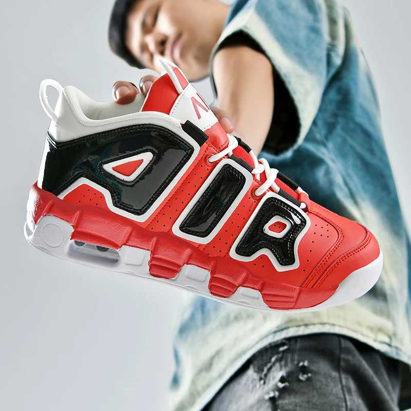 New Arrival 2025 Spring New Cushioned Anti-Shock Basketball Shoes for Teenagers Student Anti-Slip Wear-Resistant Thick Sole Sports Shoes Z250514