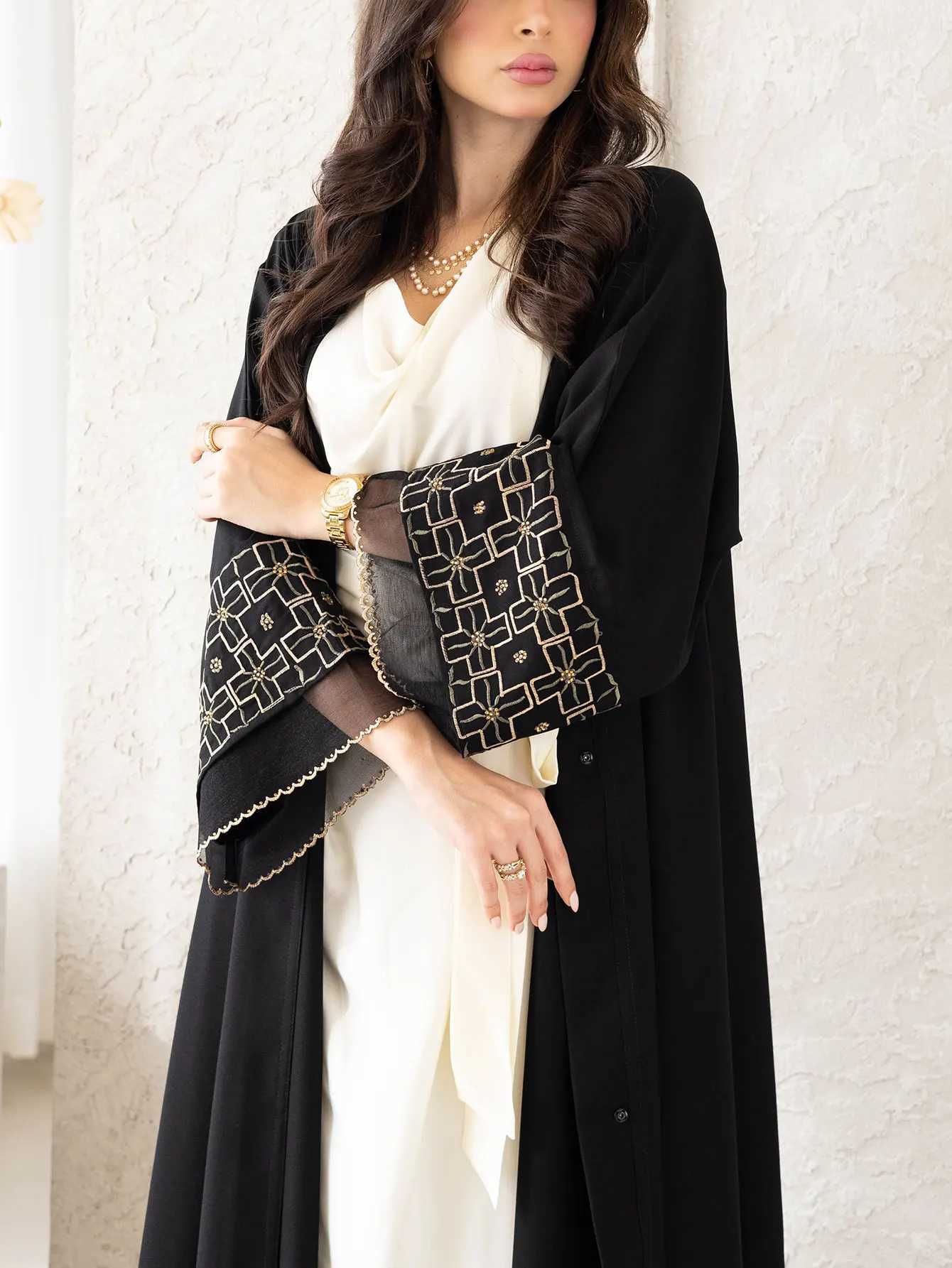 Muslim Long Robe Embroidery Dress for Women Morocco Eid Kimono Ramadan Abayas Kaftan Islam Dubai Arab Holiday Party Maxi Dress X250514