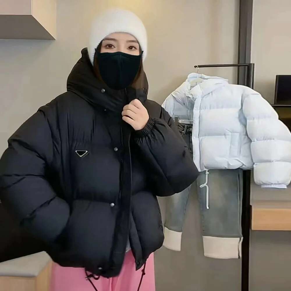 Autumn And Winter Down Detachable Double-Sleeved Hooded Jacket 2024 New Wave Loose Leisure Women's Parka Coat