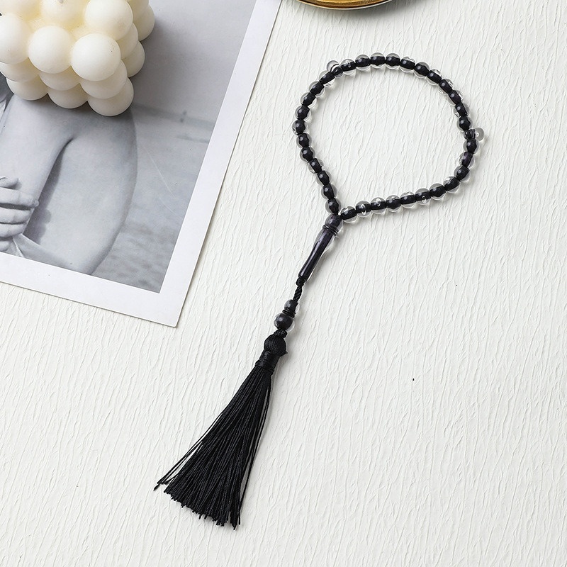 Colorful Muslim Tisbiha prayer beads both men women, crystal bracelets, and tassel bracelets for girls