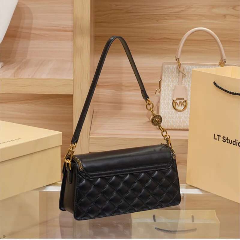 Light Brand Women's Armpit Bag 2025 New Autumn And Winter Retro Plaid High-End Single Shoulder Crossbody Bag, Fashio