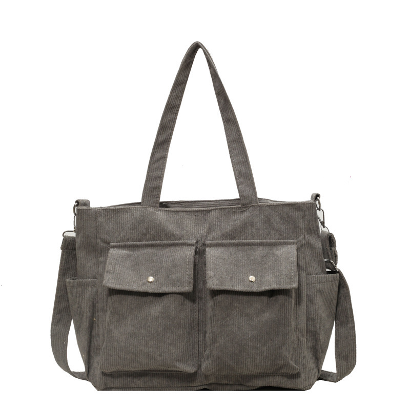 Lazy style large capacity canvas for women 2025 new fashion student class computer bag, one shoulder portable tote bag