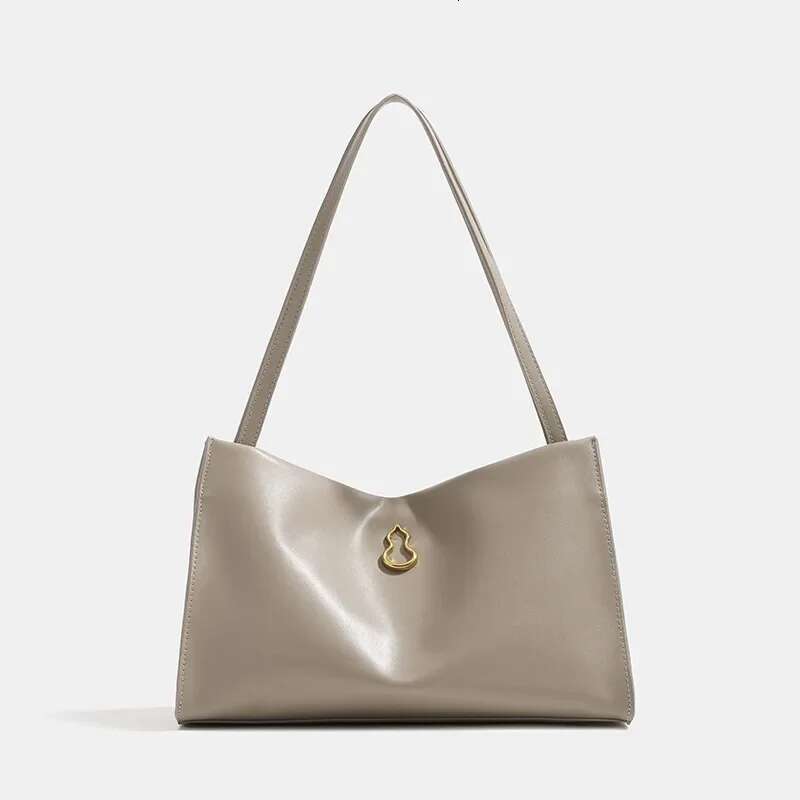 Nichedesign Large Capacity Versatile Commuter Soft Single Shoulder Underarm Bag Of Sensation Half Slope Gourd Tote Ba