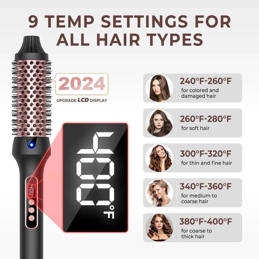 Thermal One-Step Hot Air Brush&volumizer Curler Straightener Professional Curling Iron Heated Hair Styling Brush