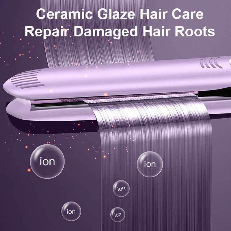 26MM Negative Ion Hair Straightener Twist Straightening Curling Pro Anti-scald Ceramic Glaze Fast Heating Styling Flat Iron
