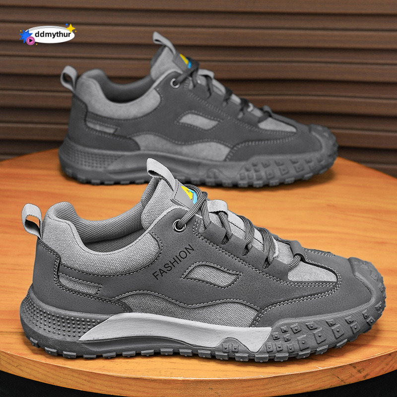 Labor protection for men, breathable, wear-resistant, lightweight, construction site men's shoes, summer mesh safety welding work shoes ddmythur