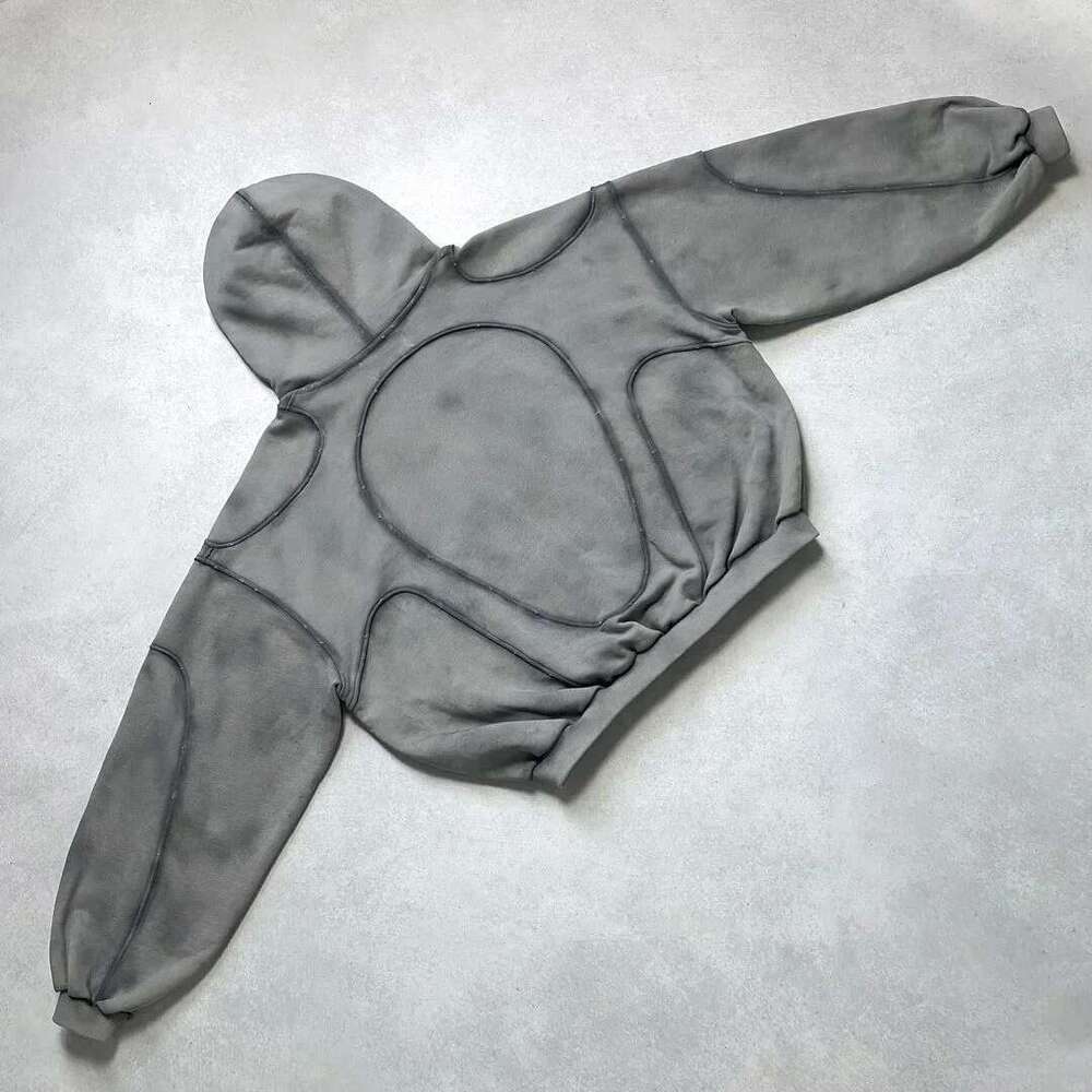 Y2k New Haruku Retro Hoodie Men And Women Streetwear Wasteland Style Gray Ing Simple Sweatshirt Hip Hop Punk Hooded Tops Designer