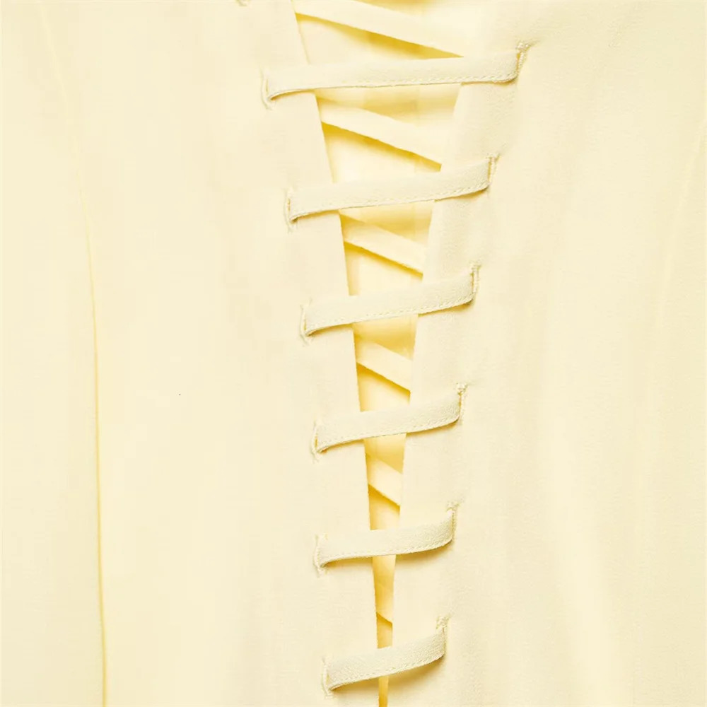 UNIZERA Womens Shirt with Strap Chiffon Loose Long Sleeve Solid Color Temperament Summer Style 250514