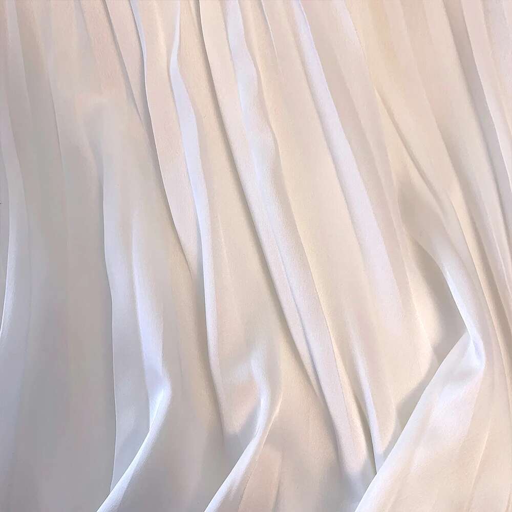 Summer new plus size women's white satin lace hem half-body loose classic versatile medium-length skirt sweet fairy style