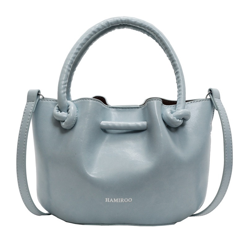 Bag for women 2025 new high-end texture niche spring and summer versatile single shoulder crossbody fashionable hand-held bucket bag