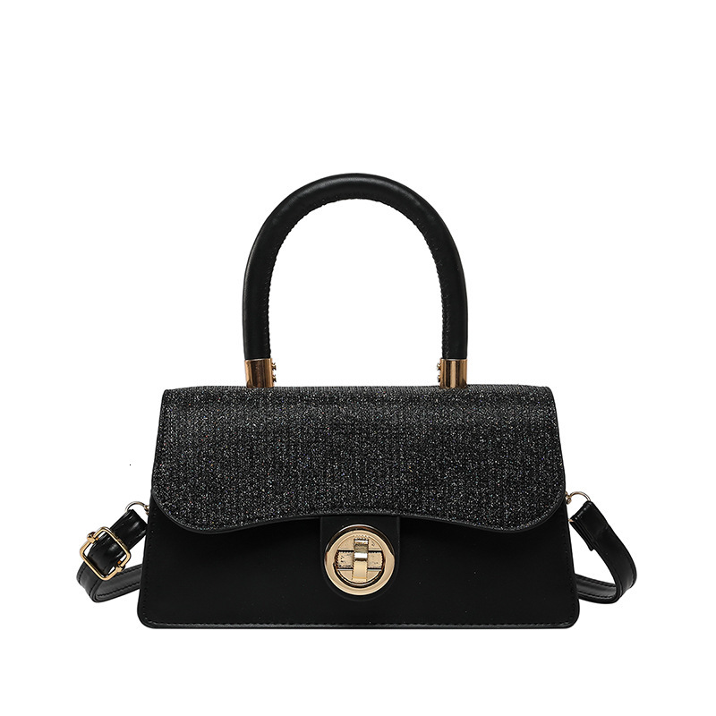 2025 New Handheld Commuter Fashionable Square Designer Multi functional Bright Diamond Single Shoulder Diagonal Cross Bag Trendy, Small and High end B