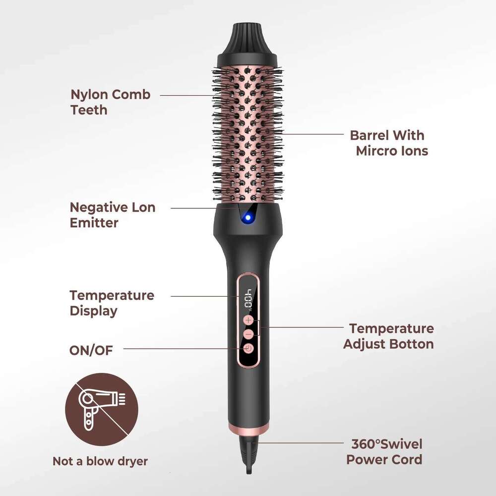 Thermal One-Step Hot Air Brush&volumizer Curler Straightener Professional Curling Iron Heated Hair Styling Brush