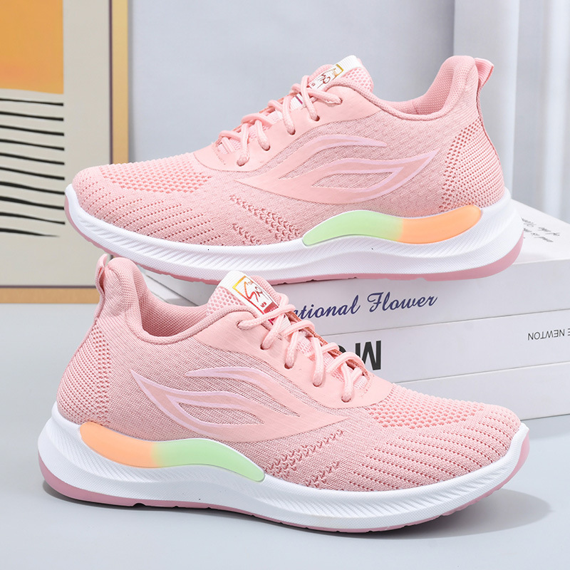 Selection Summer New Flyknit Women S Breathable Casual Casual Shoes Sports Mesh Student Trendy Shoes Women Ddmysaturn