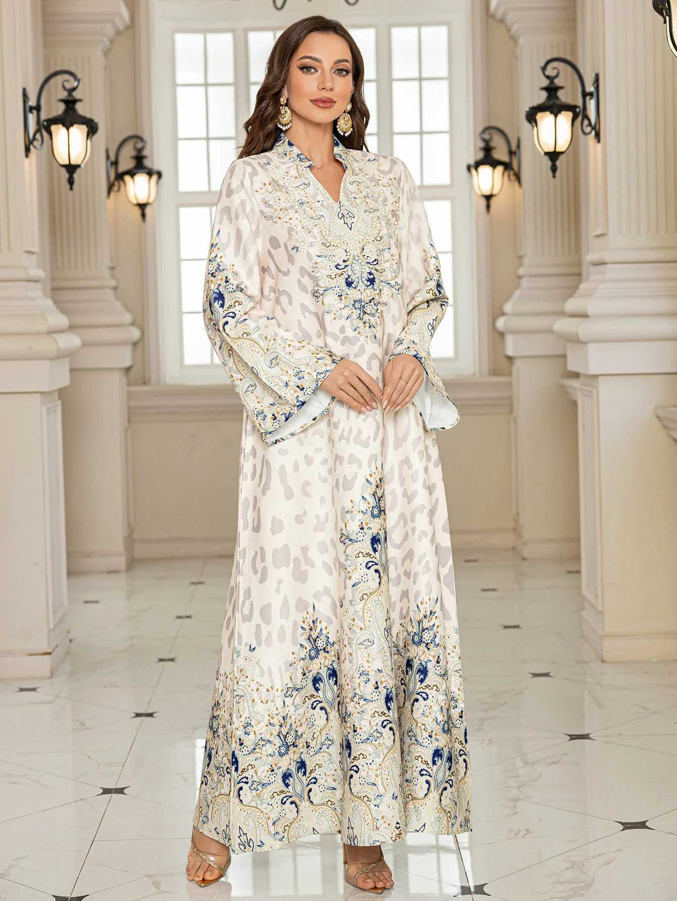Summer Party Dress for Women Abaya Leopard Print Vestidos Largos 2025 Eid Muslim Caftan Robe Jalabiya Ramadan Morocco Kaftan X250514